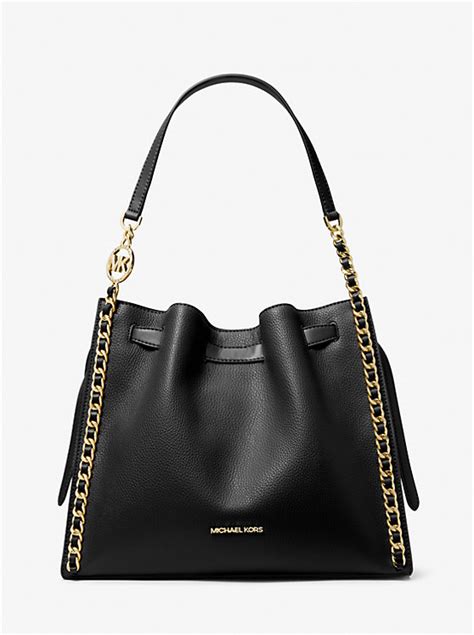 michael kors chain trim bag|Mina Large Chain Shoulder Bag .